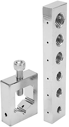 Safety Wire Lockwire Nut Kit Carbon Steel High Hardness Precise Bolt Drill Jig Metric Accurate Safety Wire Drill Guide Set with Safety Wire Lock Wire Nut and Bolt Drilling Jig