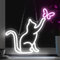 Neon Katze Schild Wanddekoration Schmetterling Neonschild Usb Neonlicht Party Leuchtreklame für Geschäft Schlafzimmer Nachttisch Wohnzimmer Party Neon Schilder Kinder Zimmer