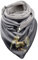 rtdgcv Dreiecksschal Damen Winter Damen Herbst und Winter Fleece warmer Federdruck Doppelnähte Dreieck Schnalle Schal Schal Halstücher Herren