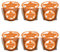 pajoma® Mini Duftkerze 6er-Set, Zimt-Orange - Weihnachten Edition | 45g Wachsgewicht, Brenndauer: 10 Stunden, in edler Geschenkverpackung | Premium Qualität