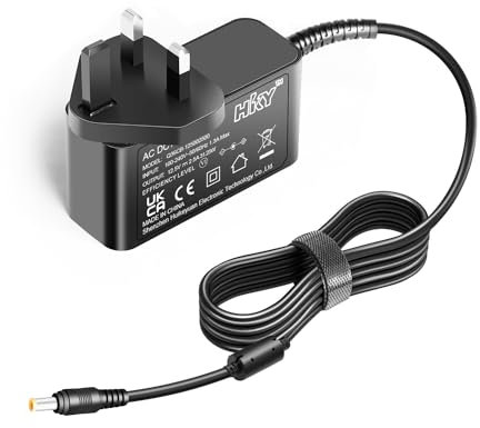 HKY 12V AC/DC Adapter Adapter Charger for Pioneer DJ DDJ-800 Rekordbox DDJ-SR2 DJM-S3 Serato DJM-450 DJM-250MK2 DDJ-WEGO3 DDJ-WeGO4-K XDJ-700 TSP-16 DJ Controller Mixer 12VDC Power Supply Cord Cable
