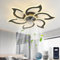 YOLEDY Smart Ceiling Light with Fan and Remote, 88cm Ceiling Fans with Lamps Compatible with Alexa and Google Home, Dimmable, Reversible DC Motor, Silent 6 Speeds, for Bedroom, Lounge, Black