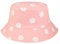 Eigso Womens Pink Baumwolle Blumen Muster Eimer Hut Unisex Classic Summer Beach Daisy Print Sonnenhut für Frau Mann