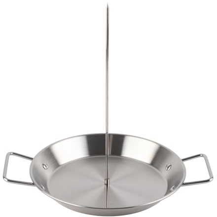 Brocheta Vertical, para Parrilla, Soporte Vertical de Acero Inoxidable, Soporte Vertical Brasileño con 3 Púas Extraíbles de 8, 10 y 12 Pulgadas, para Horno Ahumador Kamado Grill