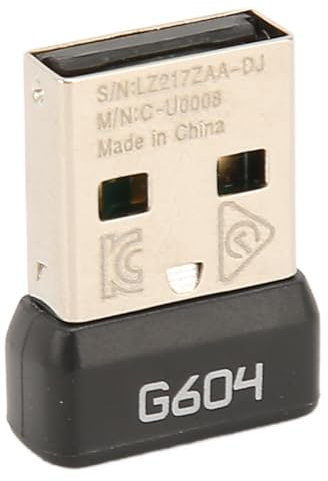 Cuifati USB Dongle Mouse Receiver Adapter Replacement for G604 Wireless Mouse, 2.4GHz Wireless Nano USB Receiver with Mouse Mat, Stable Signal Portable Mice Receiver