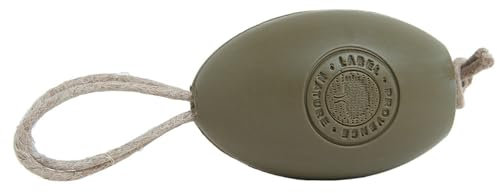 Label Provence Savon de Marseille - French Soap on a Rope Made With Fresh Organic Donkey Milk - Natural Soap and Easy To Use Hand Wash - Argan Oil Fragrance - 270g