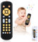 Juguete de control remoto de televisión para bebés a partir de 6, 12 y 18 meses, juguete para bebés a partir de 1 2 años, juguete musical (B-con música), sin funda de silicona transparente para mando