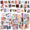 GSrenyu Vintage Letter Stickers - Retro Number & Letter Stickers, DIY Decoration for Travel Case, Laptop, Planners, Calendars, Suitcase, Notebooks, Journal
