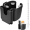 Portavasos para Cochecito, Portavasos Carrito Bebe Portátil, Soporte de Bebidas Universal, Sujeta Vasos para Silla de Paseo Ajustable para Cochecito de Bebé Bicicletas, con Cadena para Chupete