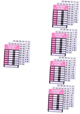 MUCKLILY 10piezas Letrero De Reversible Para Negocios y Restaurantes De Horario Comercial Para Tiendas y Cafés