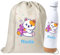 WEPRINTFY. | Pack Mochila Cuerdas Infantil Personalizada y Botella Térmica Personalizada | inicial y Nombre | Botella de 750 ml | Bolsa Ropa Guarderia | Botella Agua Acero Inoxidable (GATO)