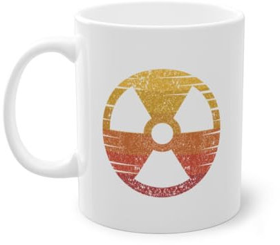 Retro Uran Betreiber Kaffeetasse | Kernkraftwerk Energie Nuklearingenieur Tasse Weiß (07708C)