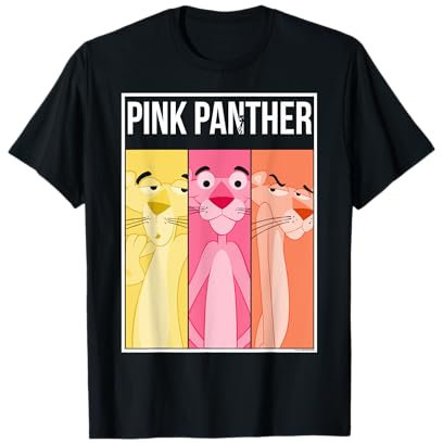 Panneaux colorés de la panthère rose T-Shirt
