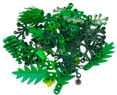 Lego® 50 piante e foglie, verde saturo per il tuo mondo Lego®, perfetto per giardini, foreste e giungle