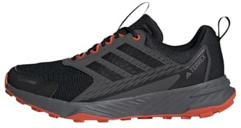 adidas Homme Terrex Tracefinder 2 Climaproof Trail Running Shoes, Core Black/Core Black/Semi Impact Orange, 38 2/3 EU