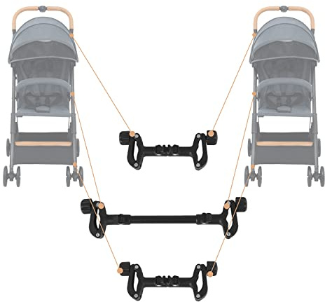 Verbindungsstücke für Zwillingskinderwagen, Verstellbare Universal Kinderwagen, Kinderwagen-anschlüsse für Meisten Regenschirmkinderwagen und High View Kinderwagen Geeignet.