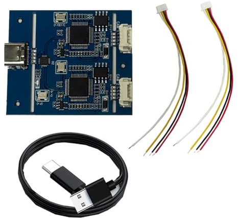 Buhdjfnke 2 Channel AV/CVBS Video to USB Outputs 1080P Graber AV to USB Capture Card Module UVC Free Drive for Android