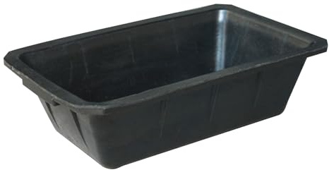 Viehfutterwanne – 10 Liter Pferdetränke, Gummifütterungseimer, Wasserschale für Nutztiere, Zubehör für mehrere Tiere | Huhn Ziege Ce