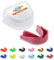 GAME GUARD – Hockey-Mundschutz für Kinder im Alter von 8, 9, 10, 11, 12, 13 Jahren. Zahnschutz für Boxen, Rugby, Fußball, Kampfsport, Kickboxen, Karate, Taekwondo [Rosa Glitzer– 1 Stück]