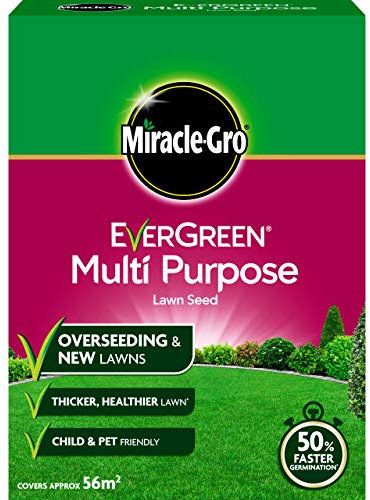 Miracle-Gro EverGreen Multi Purpose Lawn Seed 1.6 kg - 56 m2, White