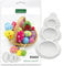Katy Sue Eggs Silicone Mould for Easter Cake Decorating & Crafts. Makes 3 Egg Halves. Use with Fondant, Sugar Paste, & Air Drying Clay from Katy Sue Designs Fondant Moulds