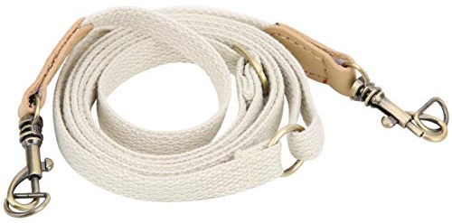 Pssopp 48inch Schultergurt Ersatz Leder Band Beutel Riemen Geldbörse Riemen mit Antiken Kupfer Schnallen für Erfrischende Taschen Brieftaschen Gürtel Tasche Zubehör(Beige)