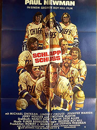 Schlappschuss - Paul Newman - David Hanson - Filmposter A1 84x60cm gefaltet