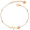 ATEIELLI Bracciale Donna Oro Rosa placcato Battito Cardiaco Cuore Regalo JWB161