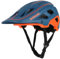 DKONI MTB Mountain Bike Helmet for Youth and Adults, Unisex, Lightweight, Adjustable Fit 54-61cm, Removable Visor and Liners, 17 Large Air Vents (Blue Orange)