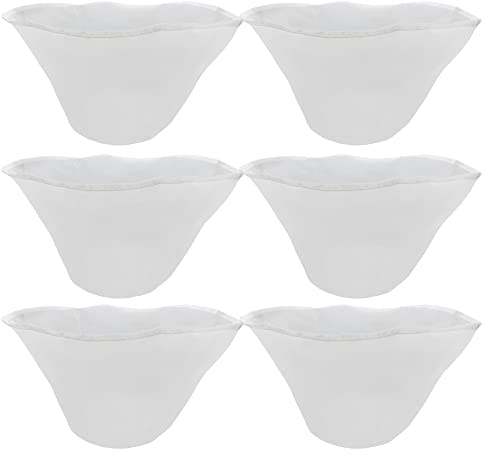 UMCHU 6 Pièces Tissu passoire,Chiffon filtrant à Mailles Fines,Sacs filtrants en forme de bol,Sacs filtrants en nylon de 100/120/140 mesh,pour filtrer lait végétal, jus de fruits