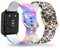 AireWiki 2-PCS Silikon Armbänder Kompatibel mit HUAWEI WATCH Fit 2- Muster Sport Weiches Ersatzband Für Damen Herren Armband Für HUAWEI WATCH Fit 2 (4)