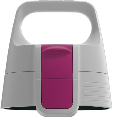 SIGG WMB ONE Top 2 Grey Berry Verschluss (One Size), Ersatzteil für SIGG Trinkflasche, einhändig bedienbarer & auslaufsicherer Verschluss