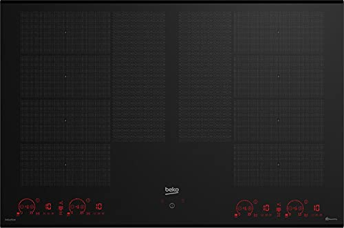 Beko HII88810NTI Piano Cottura ad Induzione 8 Zone da 80 cm Nero (Ricondizionato)