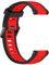 Yikamosi Compatibile con Garmin Forerunner 165 Cinturino per Donne e Uomini,Doppio colore Sgancio Rapido Silicone Chiusura in Metallo Cinturino di Ricambio per Forerunner 165,Nero/Rosso