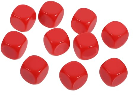 CIYODO 10stücke Acrylwürfel Unfertige Würfel Zum Bemalen Spielzeug Für Brettspiele Kreatives Basteln Leicht Und Tragbar Für Erziehung Und Partyspiele
