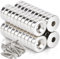 40 Stück Magnete Stark Neodym Magnete Mit Loch 10x3-3 mm, Neodym Magnete Flach Klein Starke Magnete zum Anschrauben Rund Magnet mit Schrauben für Magnettafel Kühlschrank Magnetboard Küche Büro