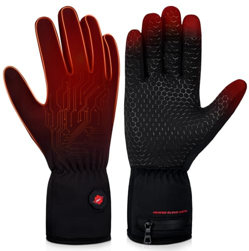 Dr.warm Beheizbare Handschuhe Damen Herren, Winterhandschuhe mit Heizung, L