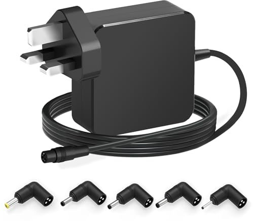 65W 45W Universal Fast Laptop Charger for Len ovo IdeaPad Chromebook,charging for Asus VivoBook ZenBook 14 NoteBook A52F A53E A53S A54C A55A A56C A56CA,Wall Adapter with Power Supply Cord and 5 Tips