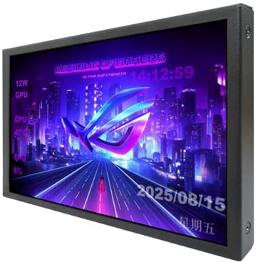 VSDISPLAY 17,8 cm (7 Zoll) 800 x 1280 IPS LCD-Monitor für PC-Gehäuse | Für DIY CPU GPU Computerdisplay und Thema, Schwarz