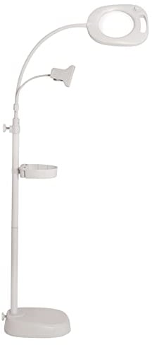 PURElite 4-in-1 Crafters Magnifying Lamp, White, 26x26x150 cm