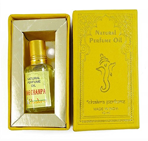 Chakra Natural Perfume Nag Champa Fragrance 100% Pure Natural Perfume Oil 10ml