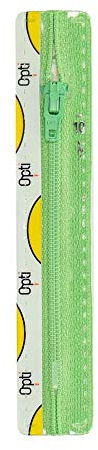 Opti S40-15-00547 Reißverschluss, 100 Prozent Polyester, 00547 Grün, 15cm