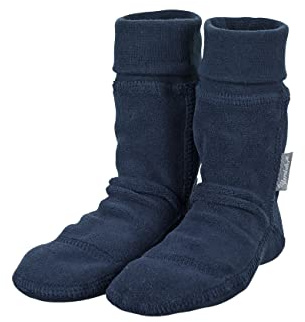 Sterntaler Stiefelsocken unisex – warme Kinder Socken aus weichem Microfleece mit elastischem Bündchen – kuschelige Thermosocken für Gummistiefel & Winterboots – marine, Gr. 22