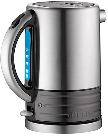 Dualit Architect Brushed Stainless Steel and Metallic Silver Kettle
