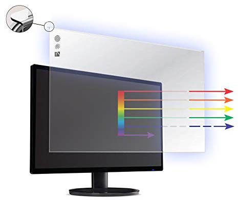 21 - 22 pouces Vizomax Lumière Anti-bleu Protecteur d'écran pour télévision pour LCD, LED at Plasma TV. Téléviseur Protège-écran
