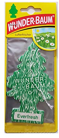 wunder-baum Everfresh Auto Lufterfrischer – Papier, Auto, Grün)