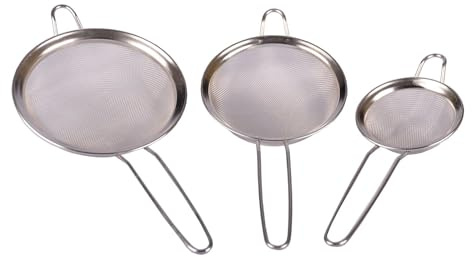 Küchensieb Set 3-teilig Edelstahlsieb Teesieb Passiersieb Abtropfsieb Küche