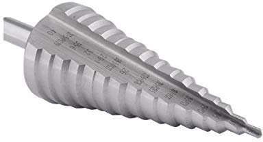 GSR Broca escalonada profesional HSS, HSSG 3,5-40 mm, recto, ranurada, rectificada, rosca de tubo blindado PG 7-PG 29, broca cónica, broca cónica, broca de acero inoxidable