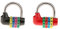 Homyl 2pcs Serrure à Combinaison Cadenas Réarmable à 4 Lettres pour Valise, Coffre à Outils, Bagage, Casier Sportif, Etui, Boîte à Outils