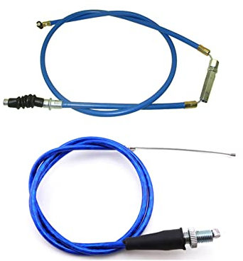 STONEDER Blue Throttle Clutch + Clutch Cable For Chinese Pit Bike Motorcycle 50 125 160cc